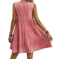 Tyla - Breezy Plaid Sleeveless Dress