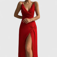 Thaliora | Elegant Dress Red