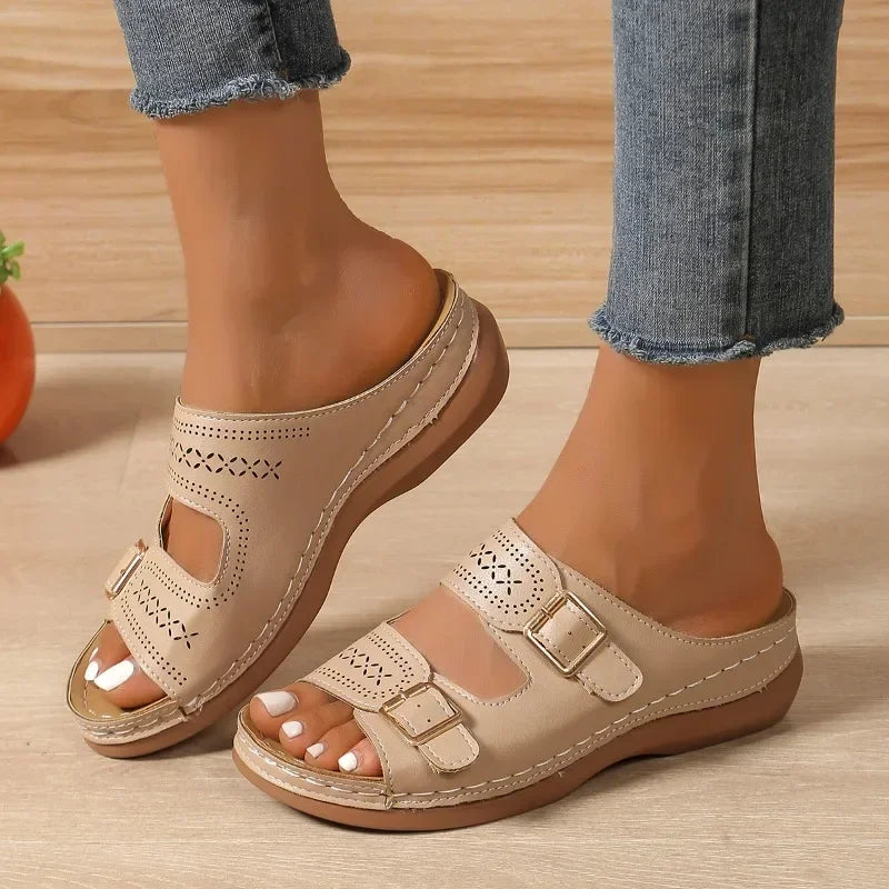 Jasmine | Adjustable Sandals Beige