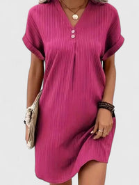 Deborah | Comfortable Dress Rose Red