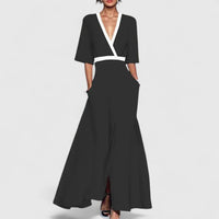 Aimee | Elegant Maxi Dress Black