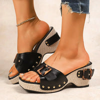 Evelyn Wedge Sandals