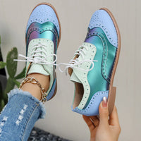 Aurora Metallic Oxford Shoes