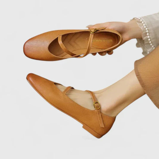 Kymberly | Orthopedic Flat Shoes Brown