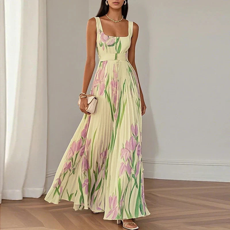 Arabella - Floral A-Line Maxi Dress