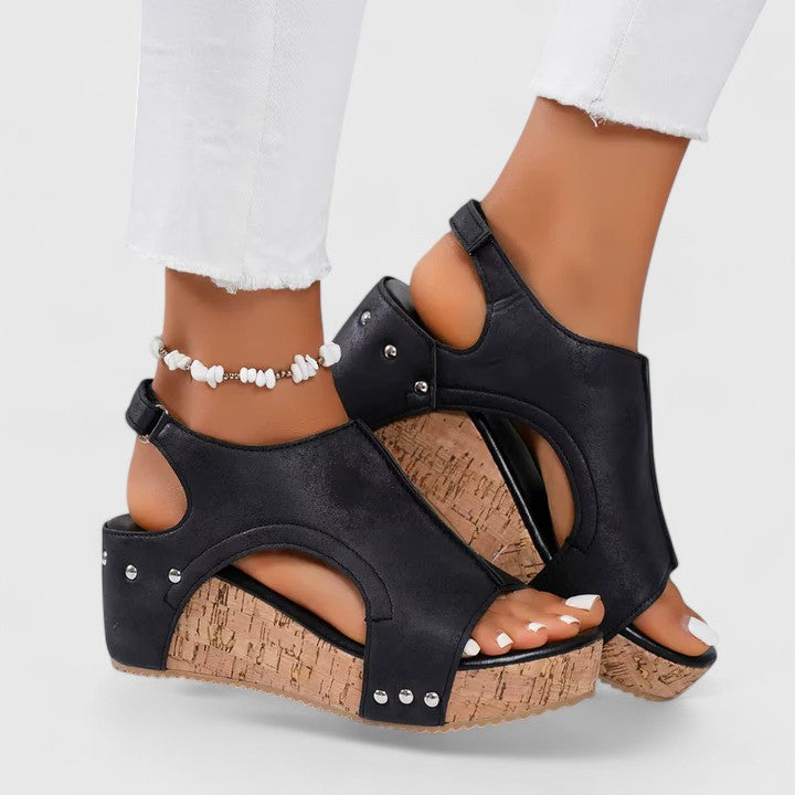 Jolyna | Orthopedic Sandals Black