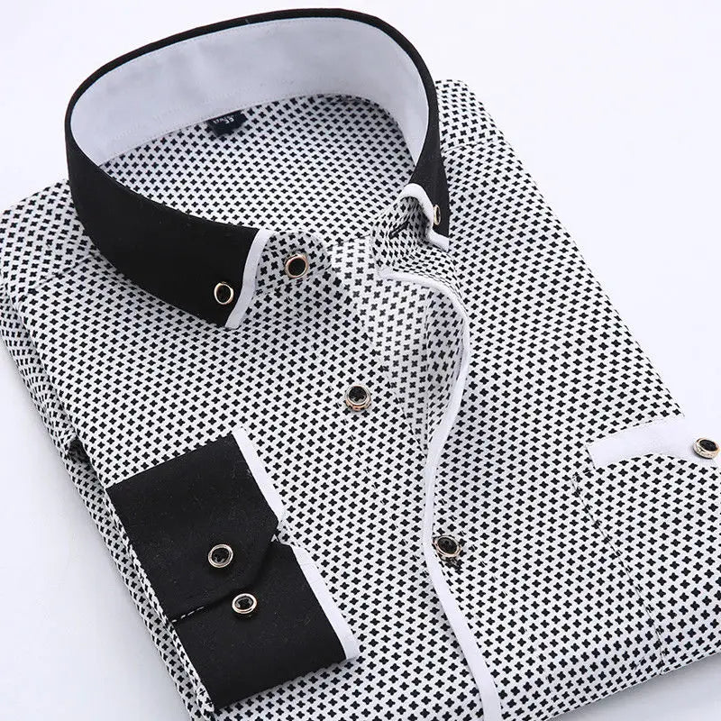 Jayson | Modern Long-Sleeve Shirt Black/Gray