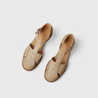 Thalina | Elegant Mary Jane Sandals Khaki