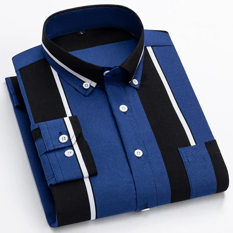 Simon | Stylish Cotton Shirt Blue