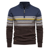 Alistair | Classic Warm Elegance Pullover Dark Blue