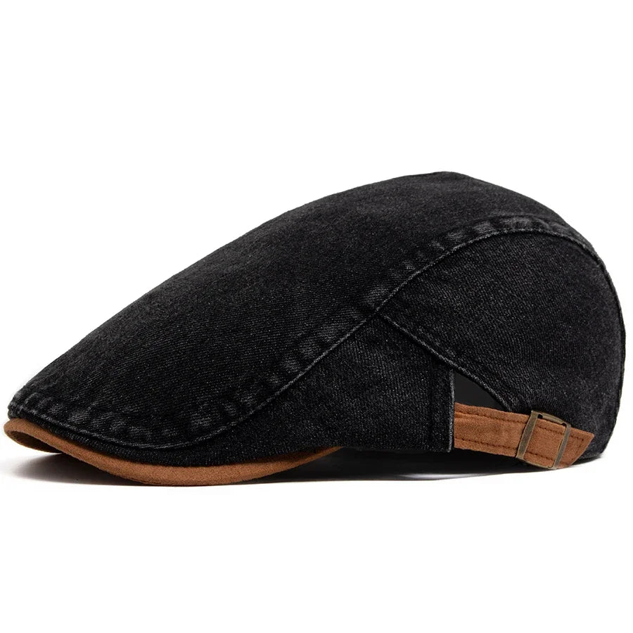 Rupert – Premium Denim Flat Cap