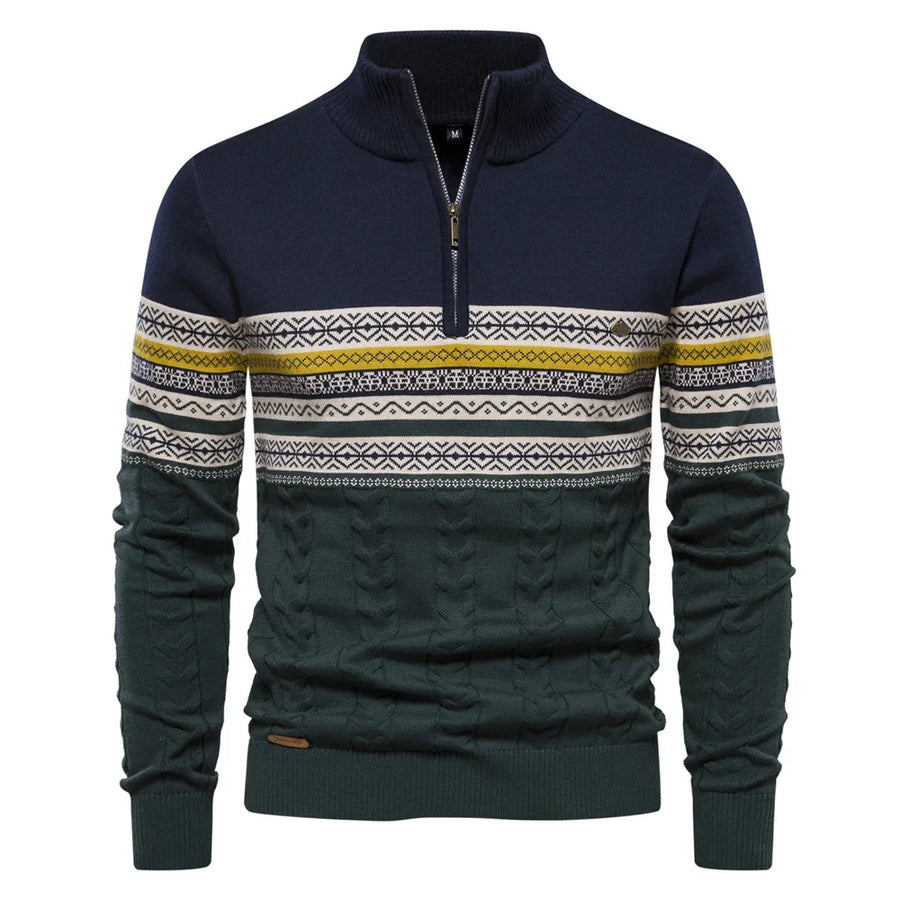 Alistair | Classic Warm Elegance Pullover Blue