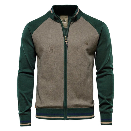 George - Premium Knitted Jacket for Men – Green