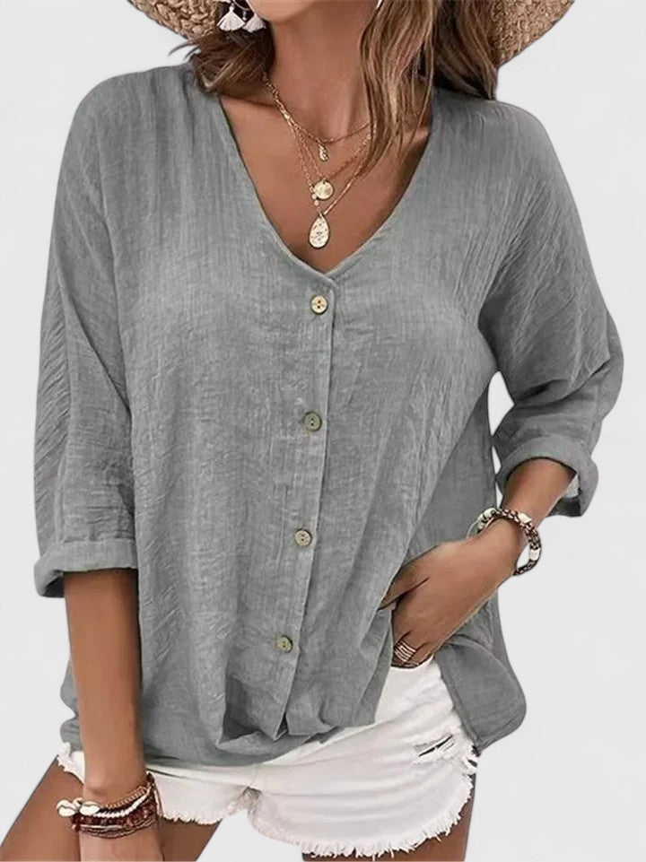 Kylie | Sophisticated Blouse Gray