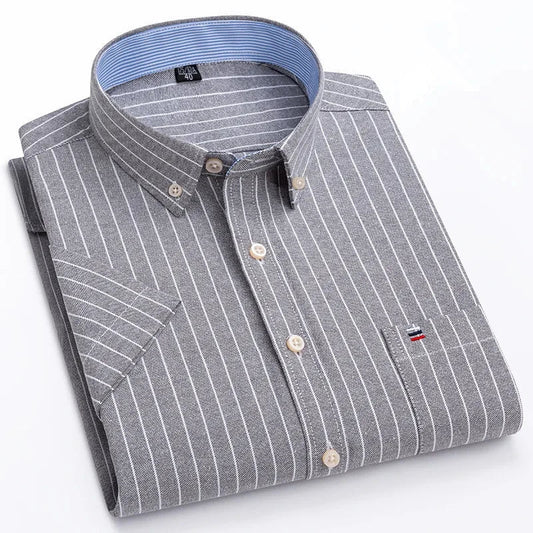 Slade | Stylish Cotton Shirt Light gray