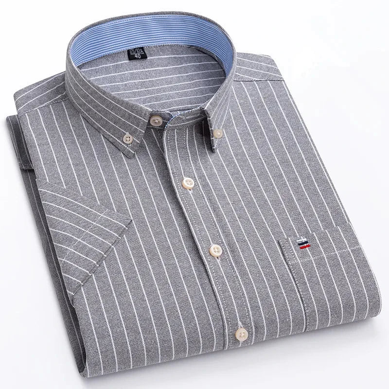 Slade | Stylish Cotton Shirt Light gray