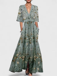 Aimee | Elegant Maxi Dress Gray