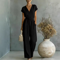 Nadine – Flowing Belted Jumpsuit