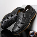 Callum - Leather Closed-Toe Sandals