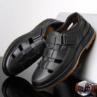 Callum - Leather Closed-Toe Sandals