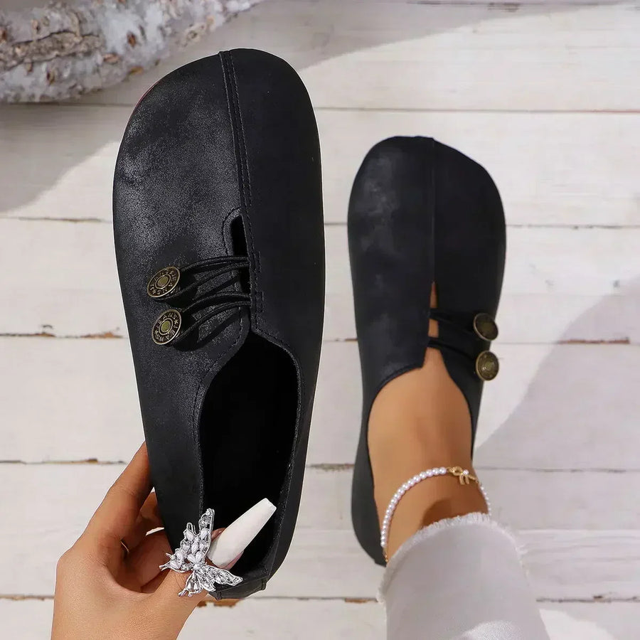 Jaimy | Soft Suede Women's Loafers Black