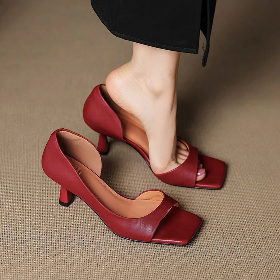 Valentina - Elegant Leather Heels