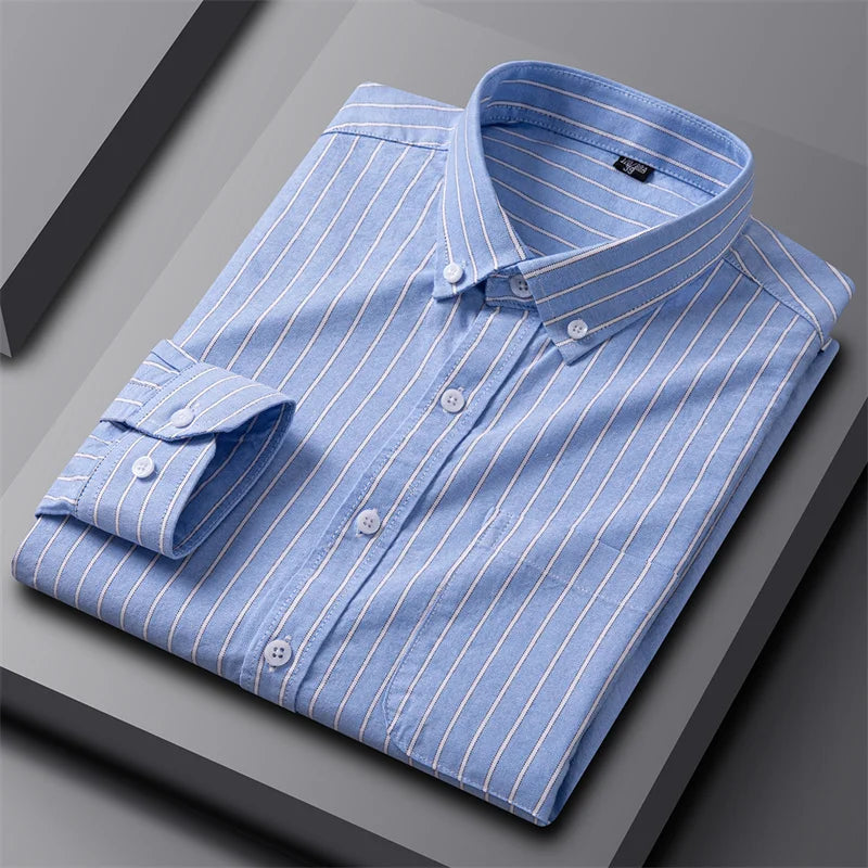 Adrian | Classic Oxford Button-Up Blue