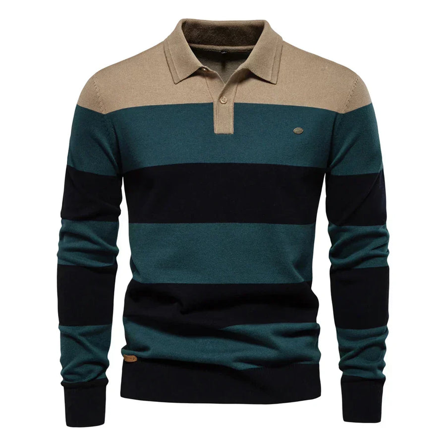 Alaric | Classic Warm Elegance Pullover Khaki