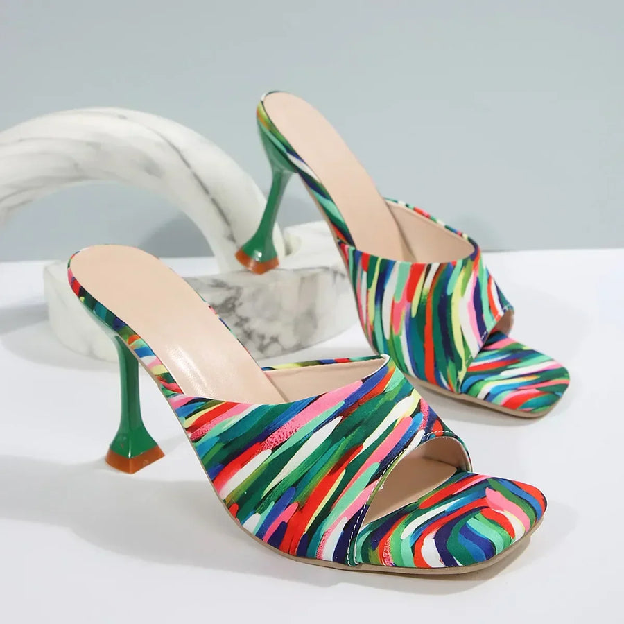 Moenia Abstract Brushstroke Heels