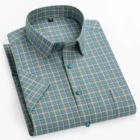 Zack | Short-Sleeve Cotton Shirt Green
