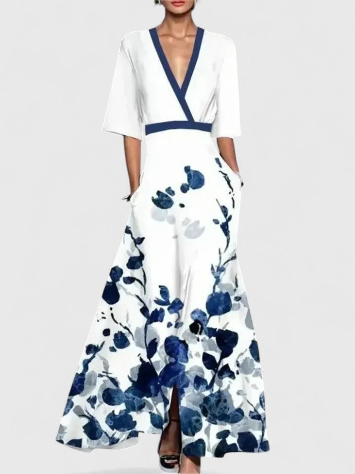 Aimee | Elegant Maxi Dress White