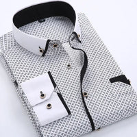 Jayson | Modern Long-Sleeve Shirt Black/Dark Gray