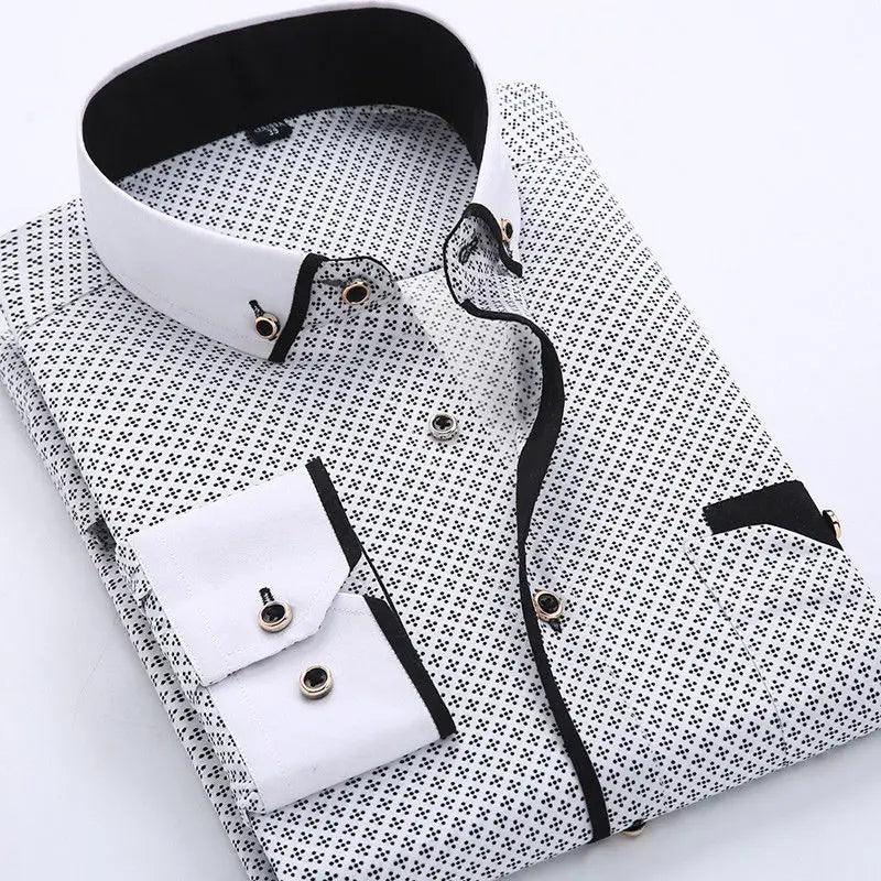 Jayson | Modern Long-Sleeve Shirt Black/Dark Gray