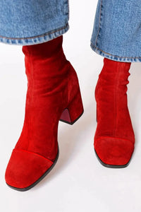 Daener | Elegant Boots Red