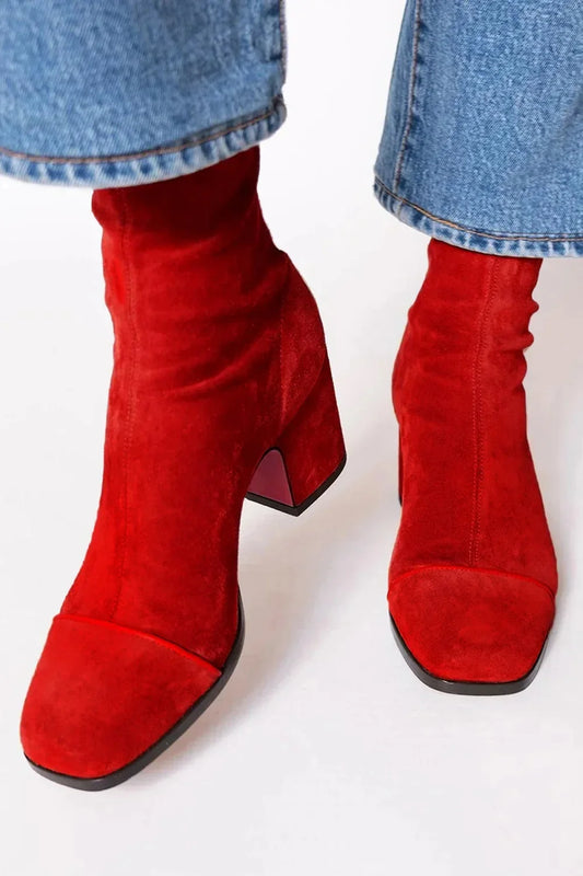 Daener | Elegant Boots Red