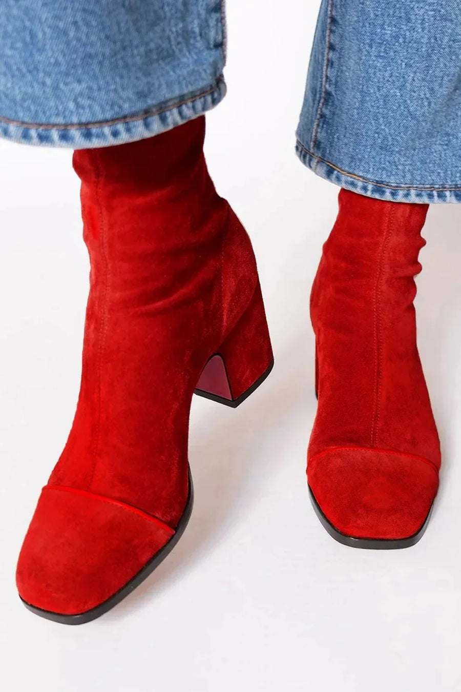 Daener | Elegant Boots Red