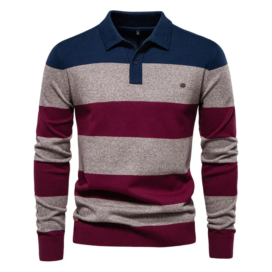 Alaric | Classic Warm Elegance Pullover Blue