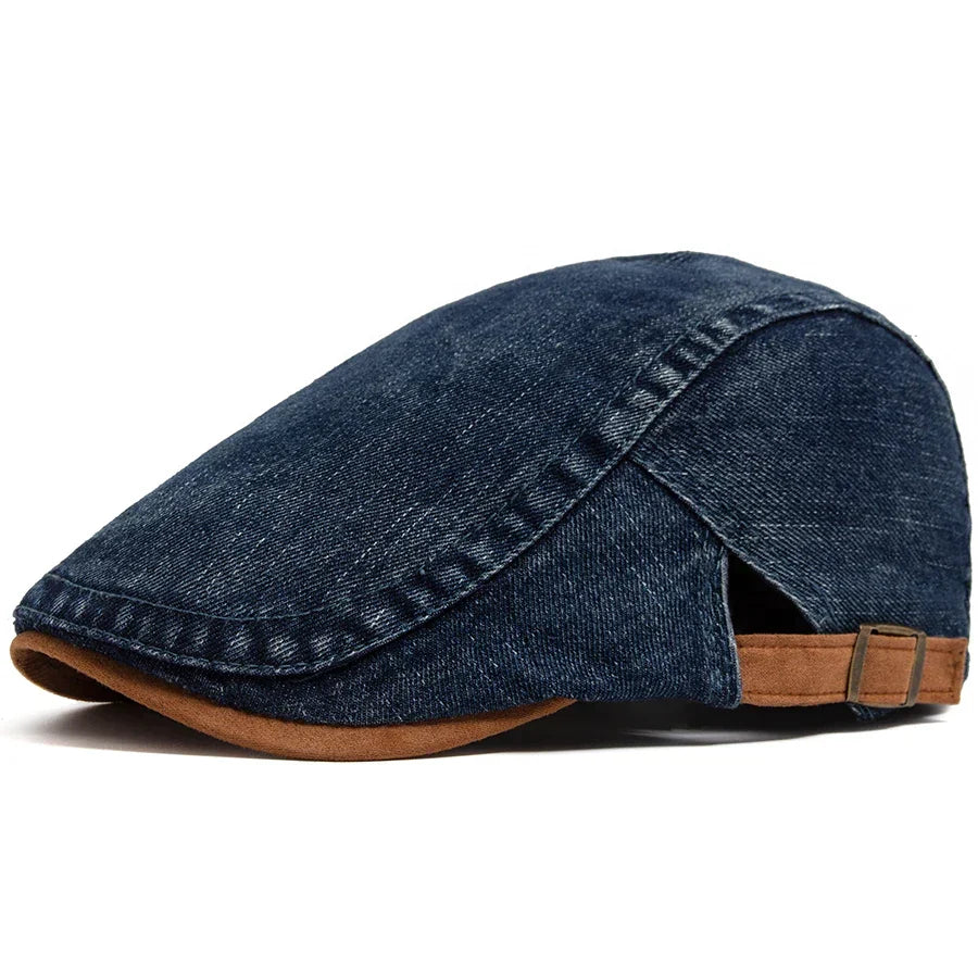 Rupert – Premium Denim Flat Cap