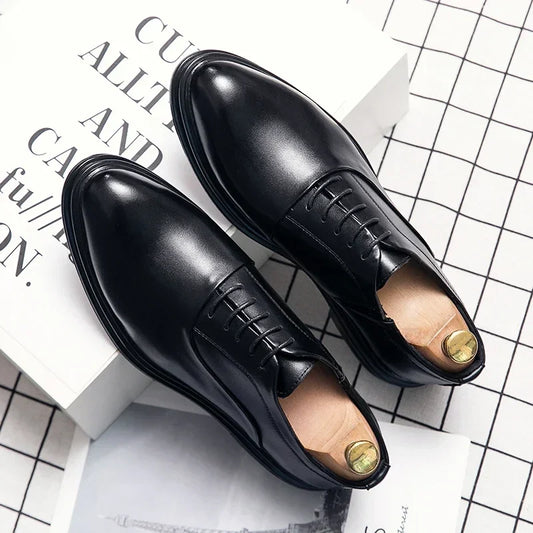 Damon - Premium Leather Oxford Dress Shoes – Black