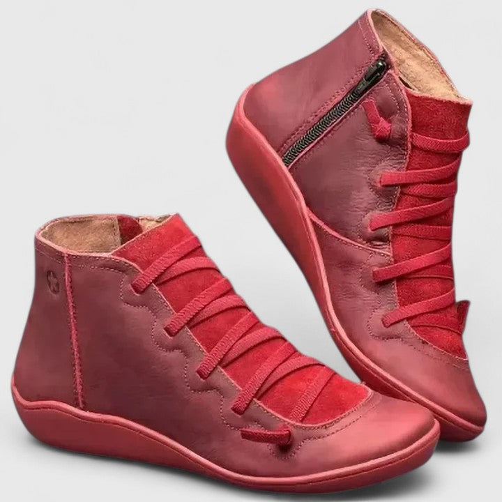 Andra | Orthopedic Boots Red