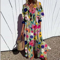 Catherine | Womens Boho Floral Long Sleeve Maxi Dress