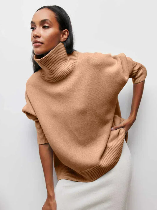Eva™ - Premium Turtle Neck – Camel