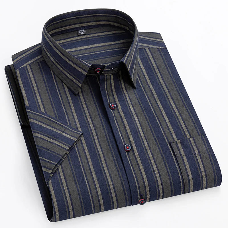 Zack | Short-Sleeve Cotton Shirt Black