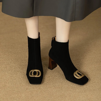 Evie - Elegant Velvet Boots