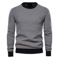 Paul - Men's Sweater with Checked Pattern