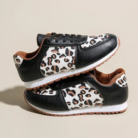Lana Leopard Panel Sneakers