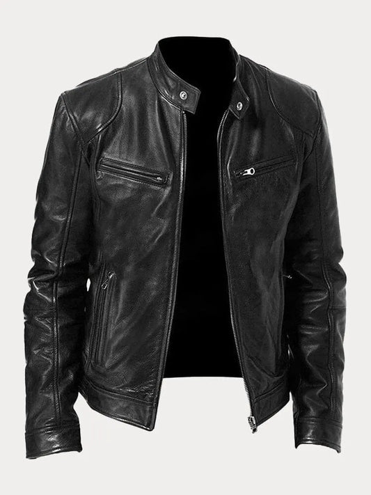 Brody - Leather Jacket – Black