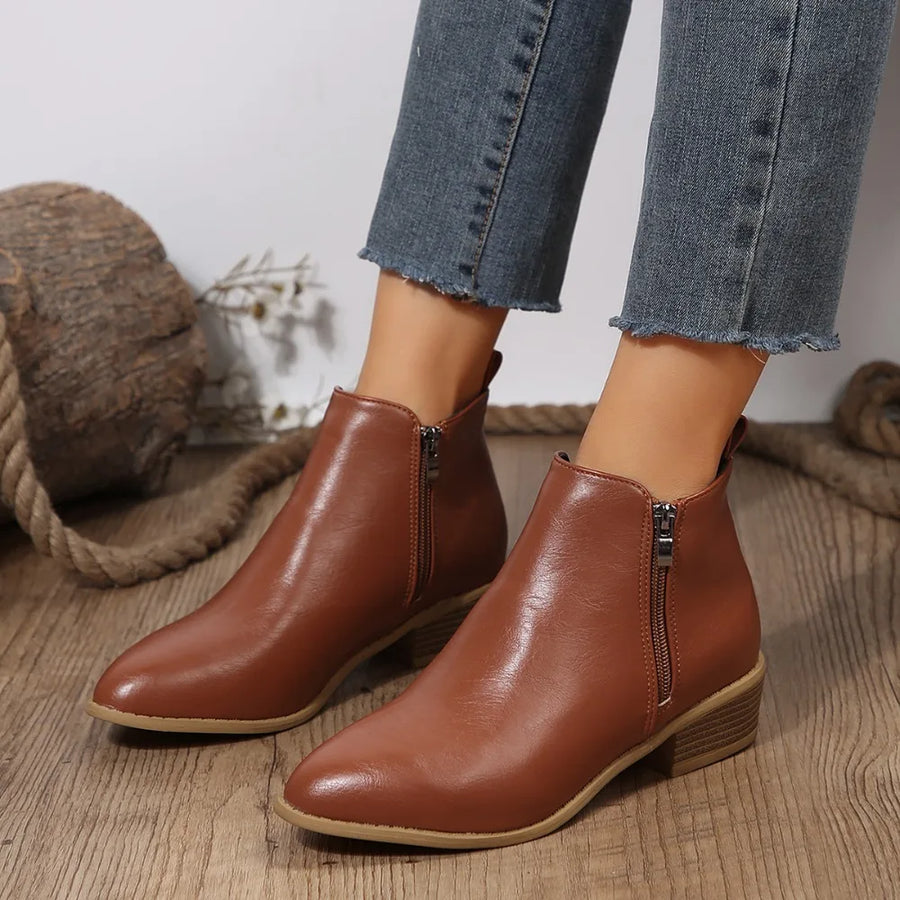 Mey | Orthopedic Comfort Ankle Boots Brown