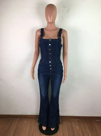 Oriana - Wide-Leg Denim Jumpsuit
