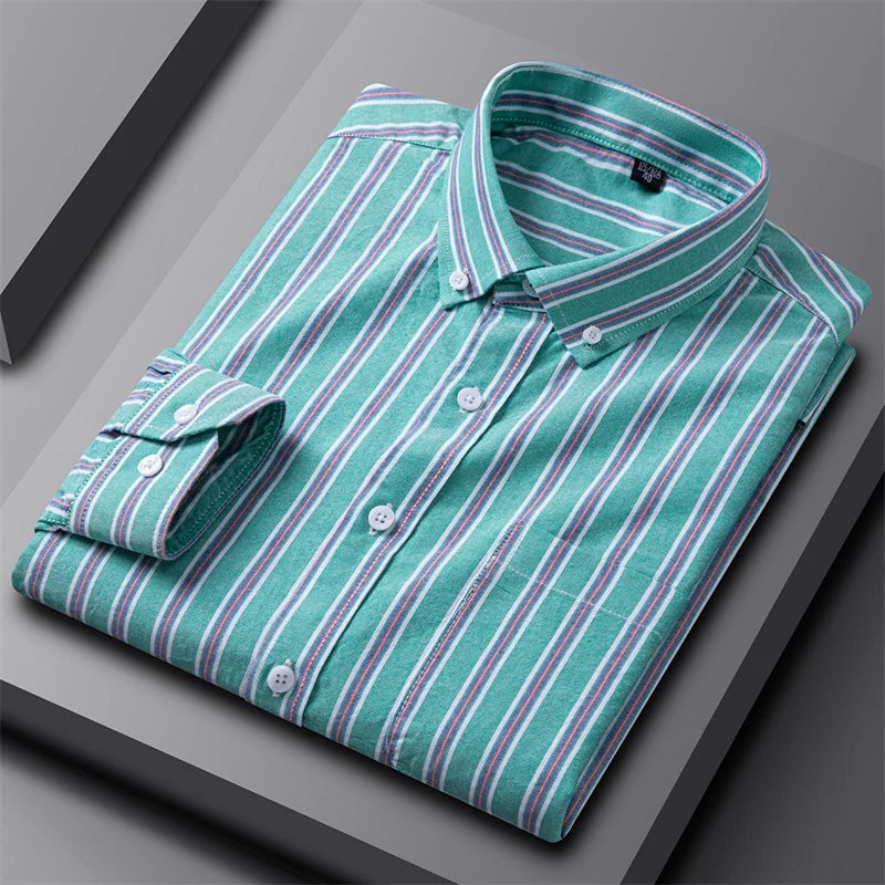 Adrian | Classic Oxford Button-Up Green